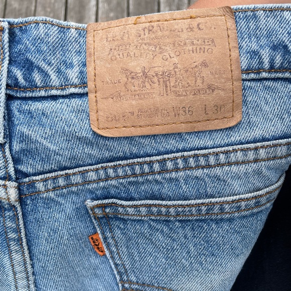 Levi’s orange tab 505 blue acid wash denim jeans from 1996 - Picture 6 of 7